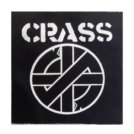 Crass Black Cloth Patch