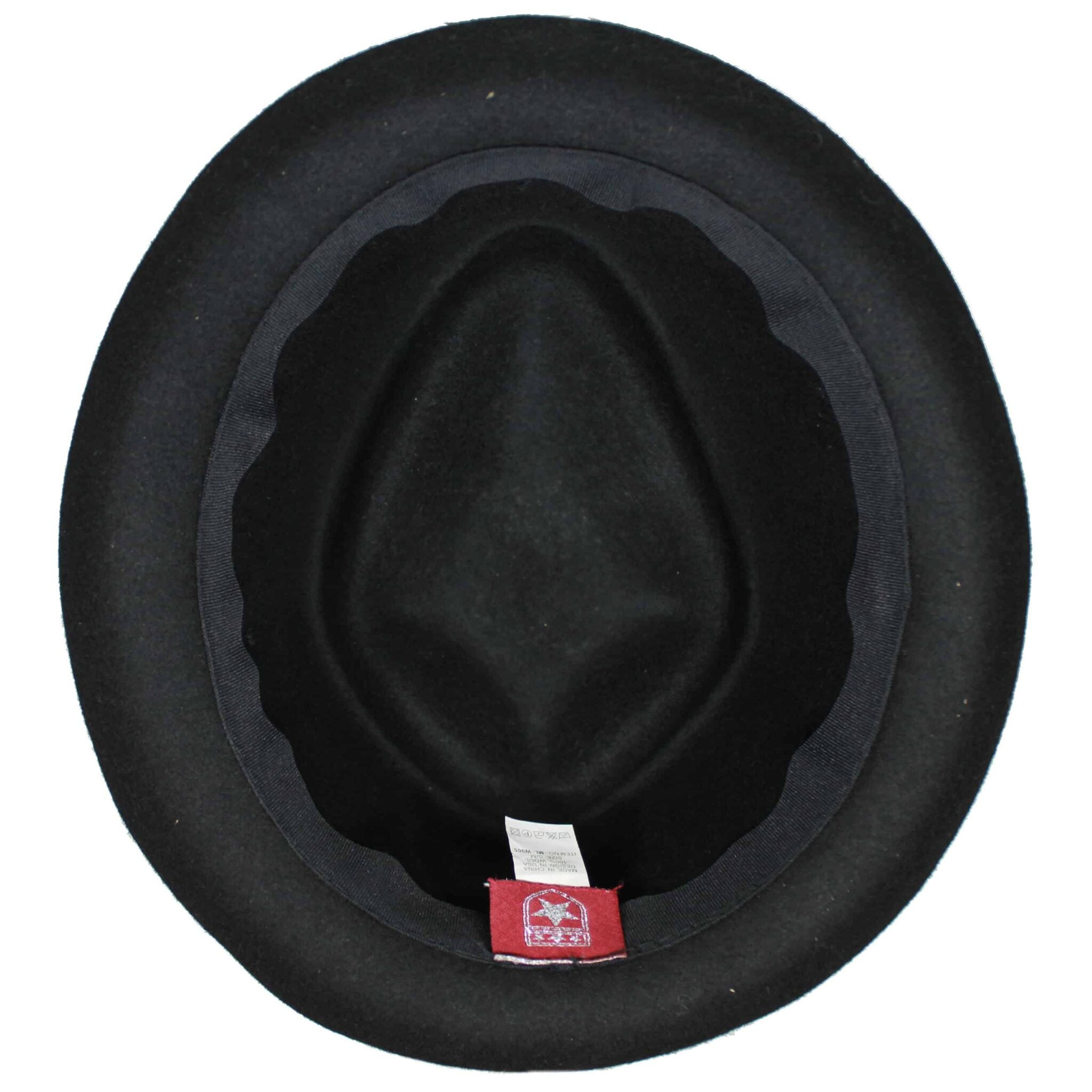 Wool Felt Diamond Crown Pork Pie Fedora