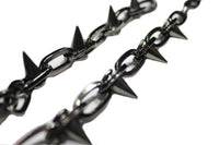 Thumbnail for Dark Chrome Spiked Wallet Chain 24