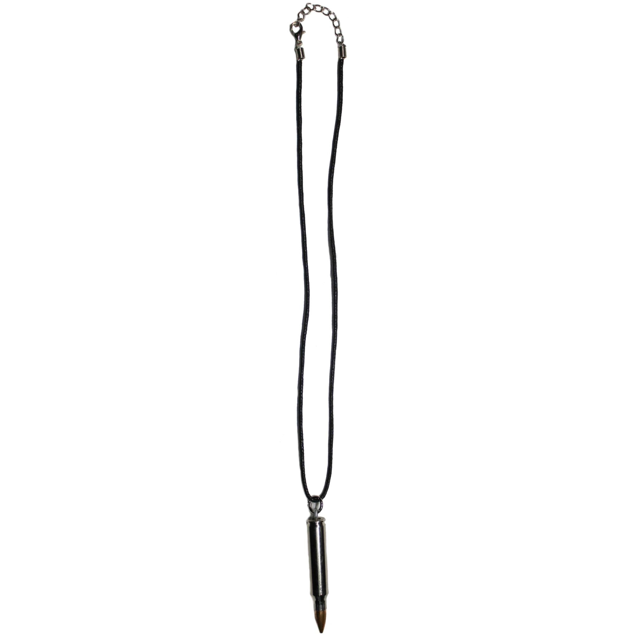 Silver Metal Bullet Necklace