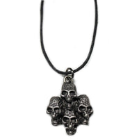 Thumbnail for 4 Bundled Metal Skulls Necklace