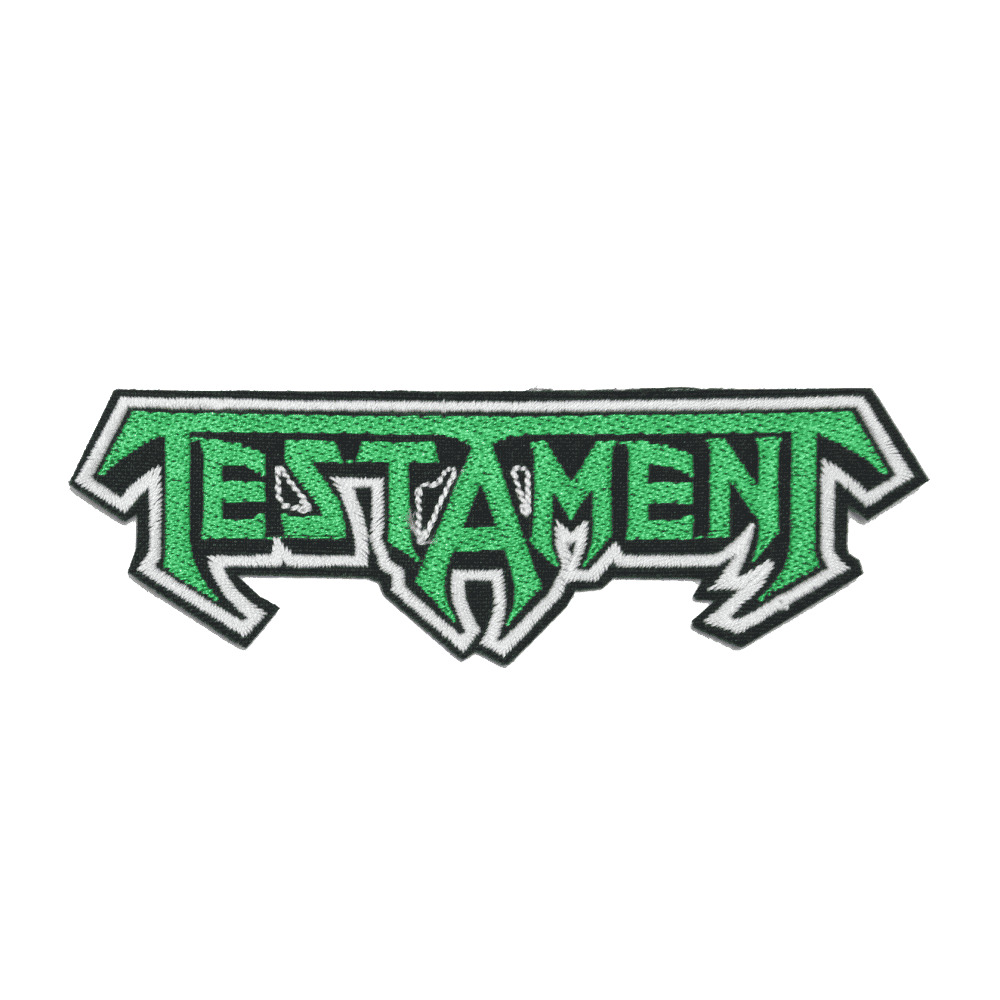 Testament Embroidered Band Patch