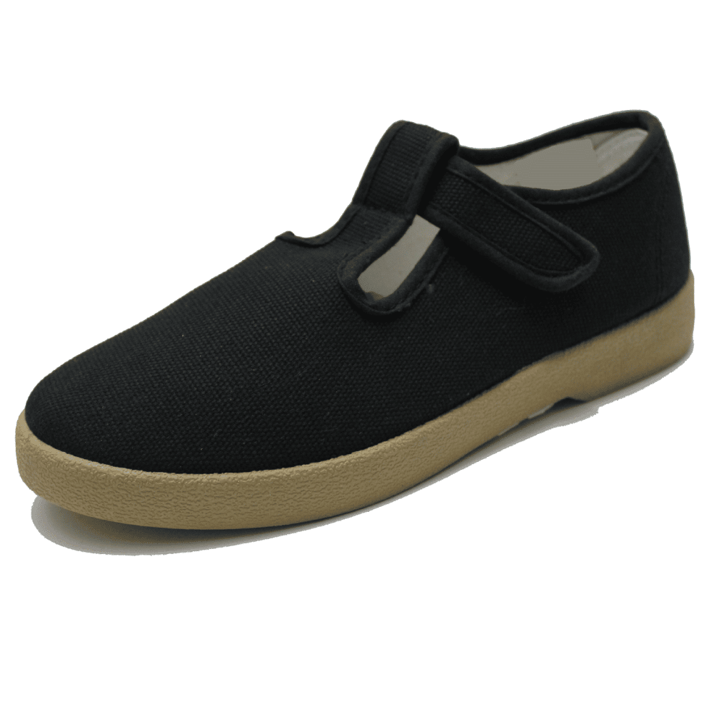 Zig Zag Mary Janes Black