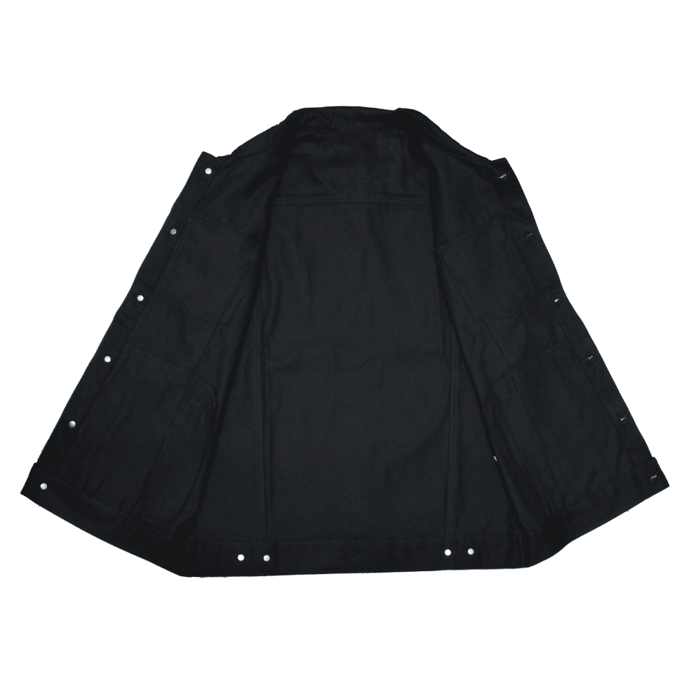 Mens Denim Black Battle Vest