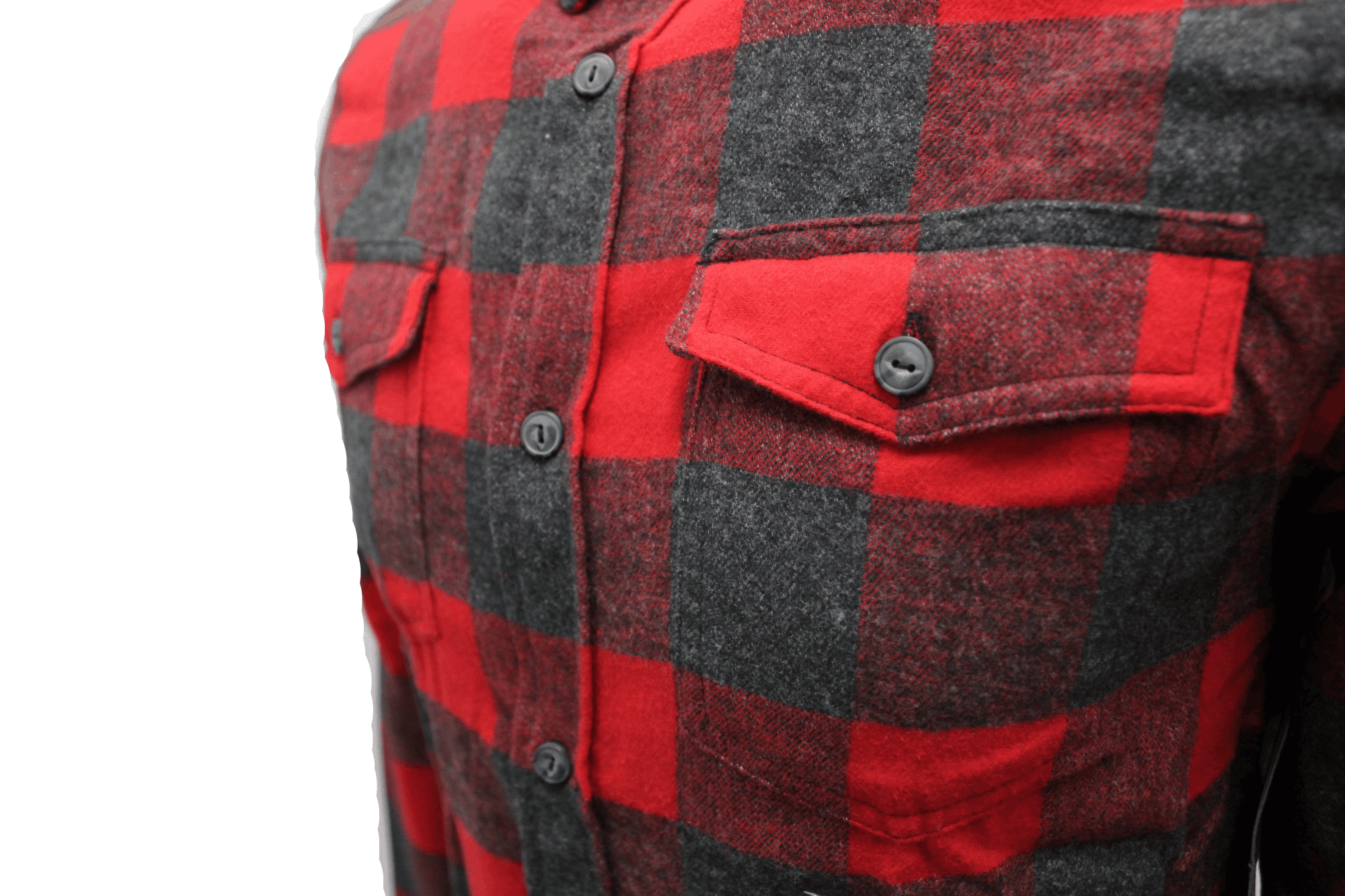 Red and Charcoal Plaid Flannel