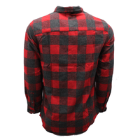 Thumbnail for Red and Charcoal Plaid Flannel