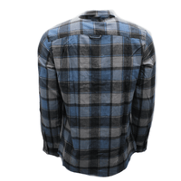 Thumbnail for Blue and Gray Plaid Flannel