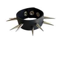 Thumbnail for Single Row Slim Tall Spiked Wristband