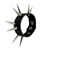 Thumbnail for Single Row Slim Tall Spiked Wristband