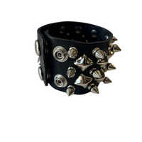 Thumbnail for Pyramid and Spike Studded Wristband