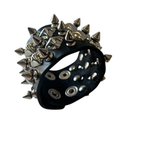 Thumbnail for Pyramid and Spike Studded Wristband
