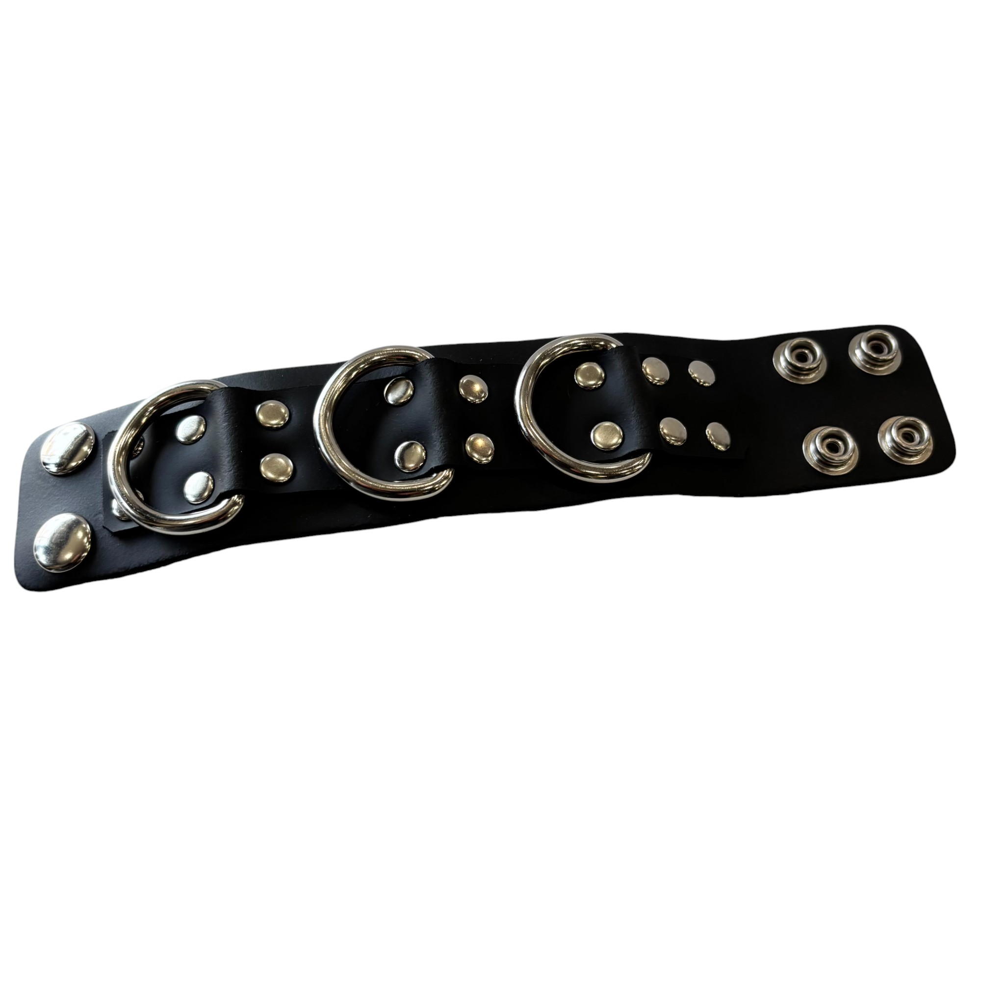 3 Large Dee Ring Wristband