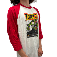 Thumbnail for Rat Fink Torch It Red Baseball Tee