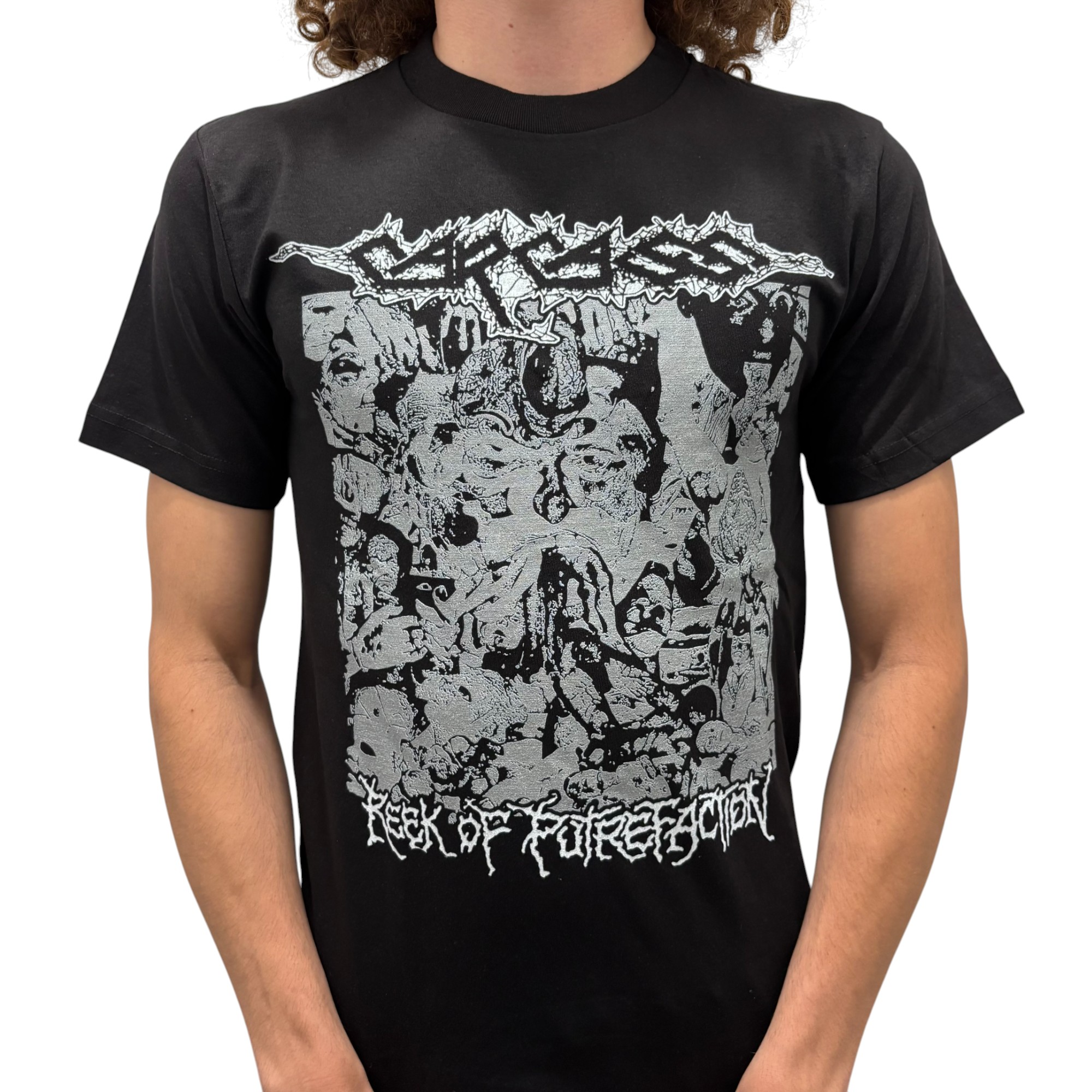 Carcass Reek of Putrefaction T-Shirt – Red Zone - Main Image