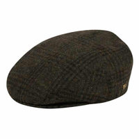 Thumbnail for Olive Plaid Wool Ivy Cap