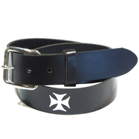 Thumbnail for Iron Cross Embossed Leather Belt
