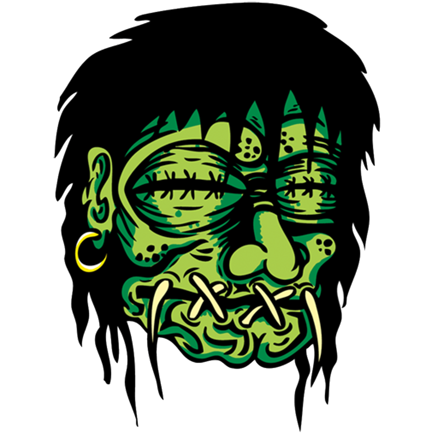 Kruse Shrunken Head Sticker
