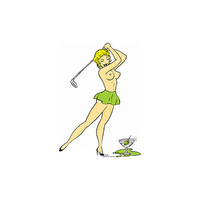 Thumbnail for Kozik Nude Golfer Sticker