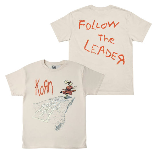 Korn Follow The Leader Tan T-Shirt