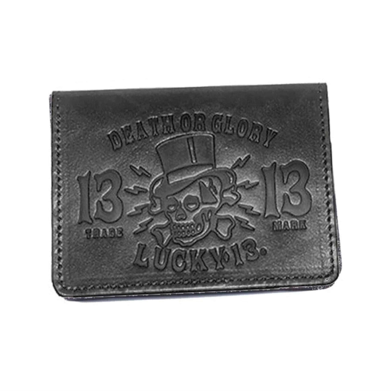 Lucky 13 Wallet Death or Glory Card Holder Black