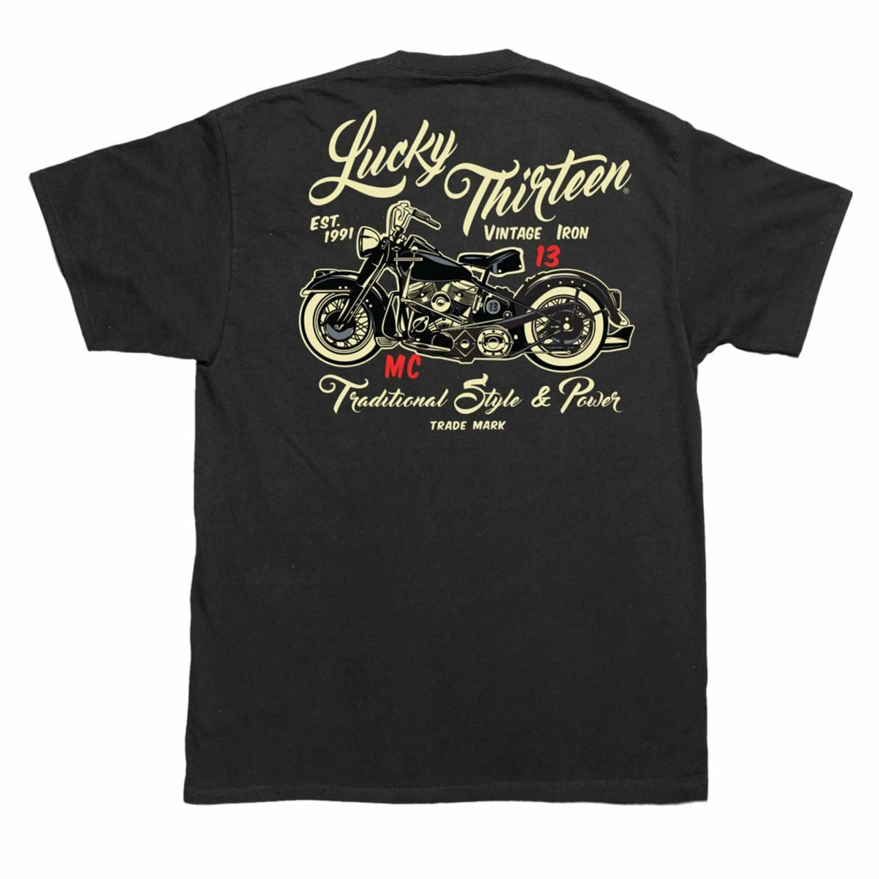 Lucky 13 Vintage Iron Motorcycle T-Shirt