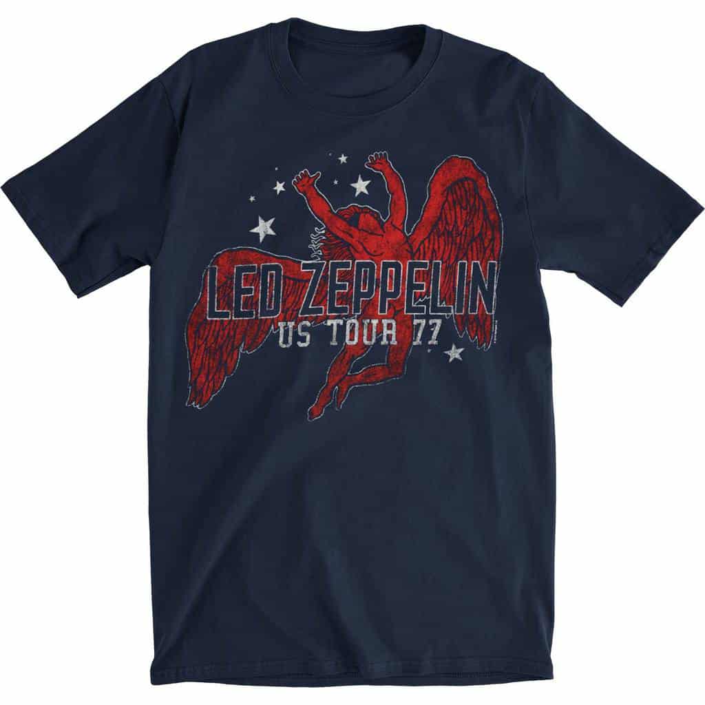 Led Zeppelin Red Icarus Stars T-Shirt