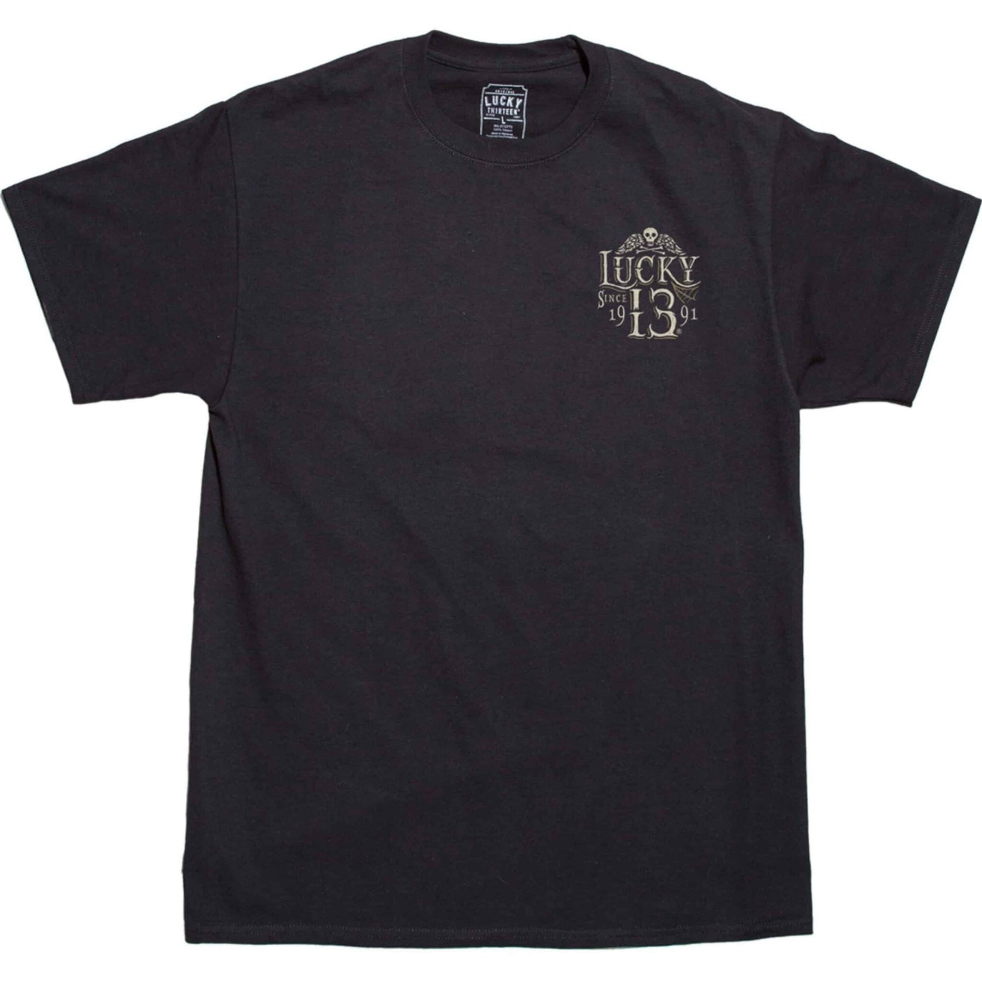 Lucky 13 Mens Dead Skull Tee front