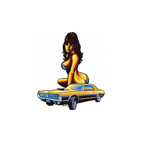 Almera Muscle Car Sticker