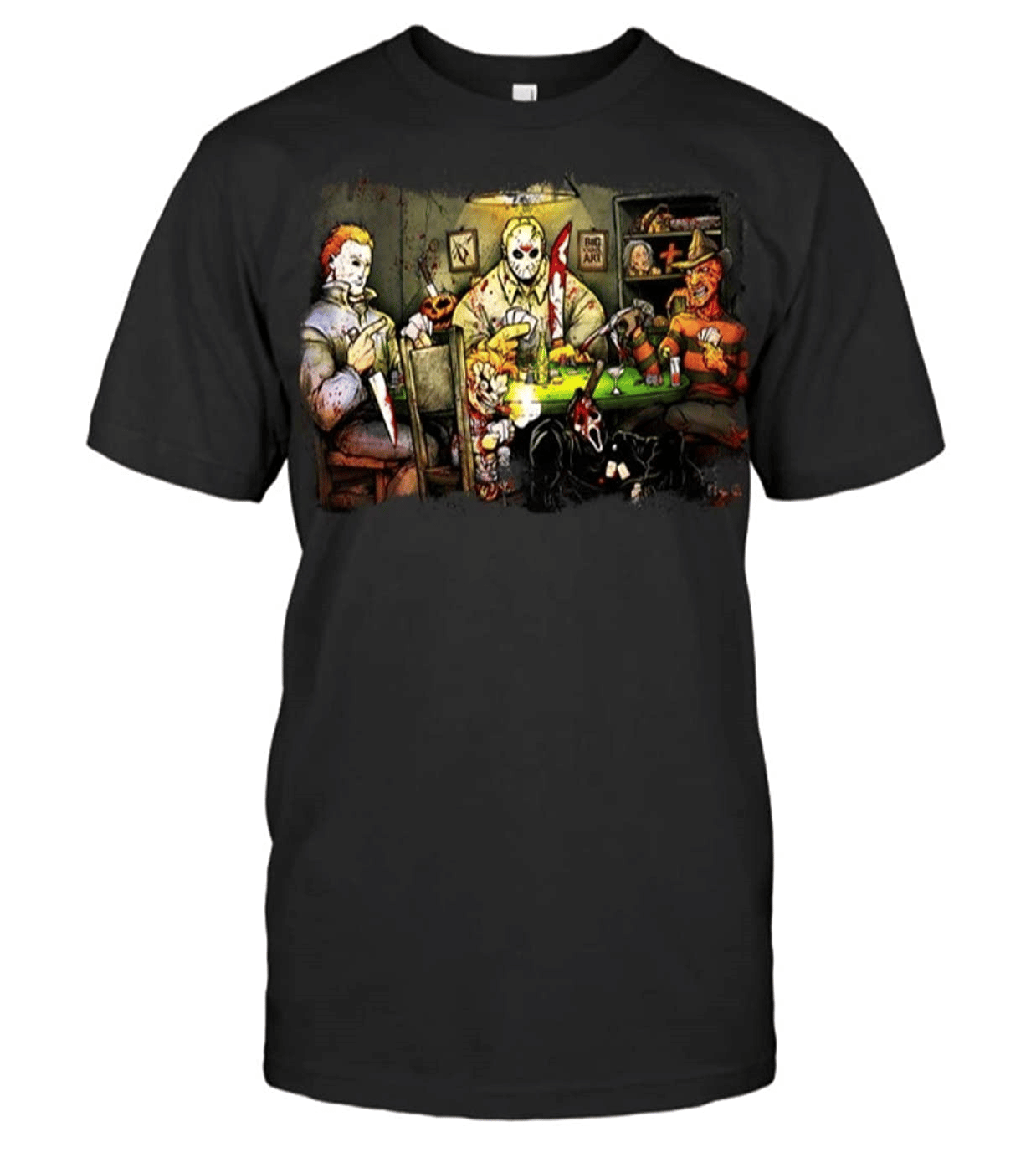 Slashers Playing Poker T-Shirt