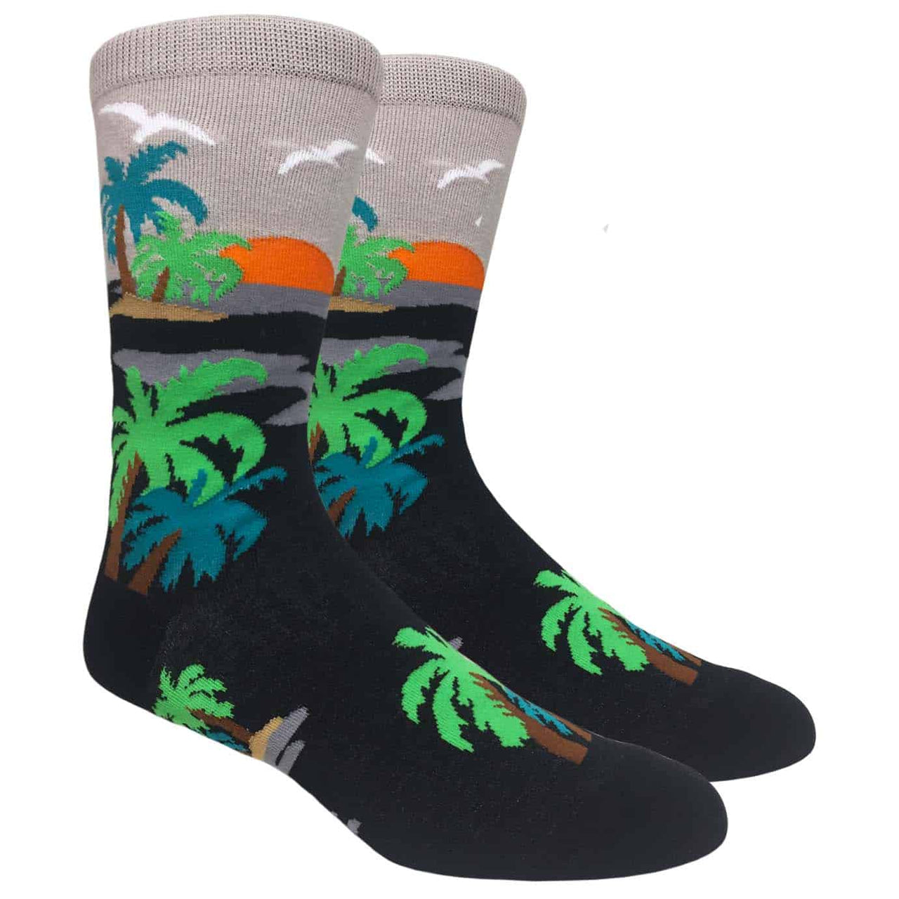 Sunset Palm Tree Socks