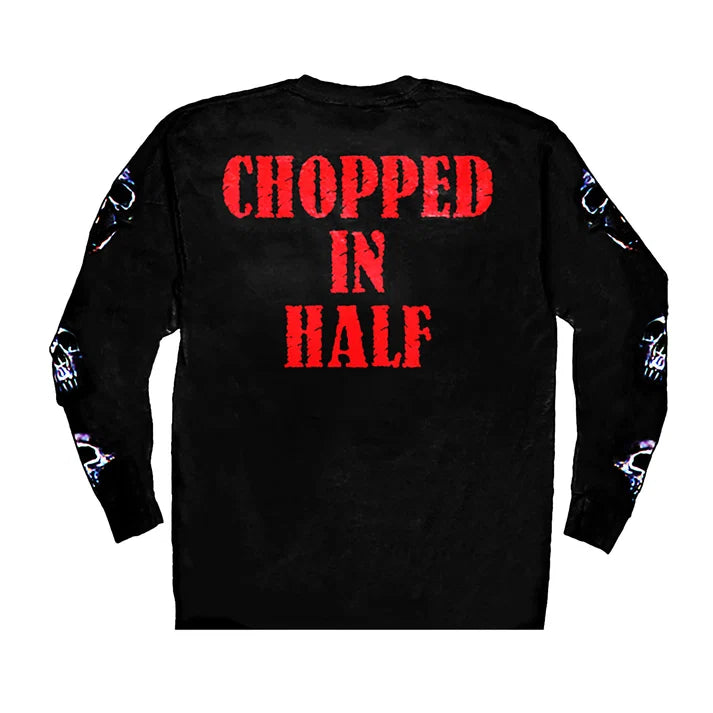 Chopped in Half Obituary Long Sleeve Shirt