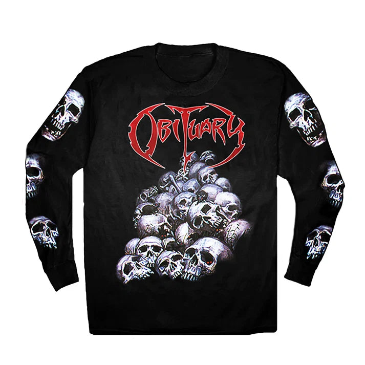 Chopped in Half Obituary Long Sleeve Shirt
