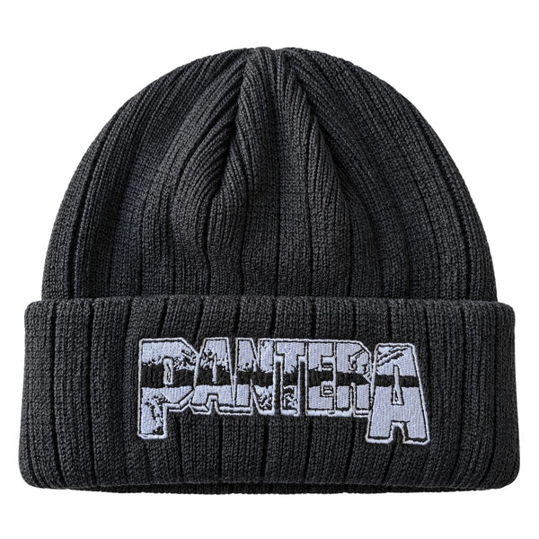 Pantera Embroidered Logo Black Beanie