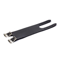 Thumbnail for Plain Black Leather Wrist Cuff