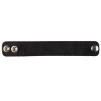 Thumbnail for Plain Black Leather Wristband