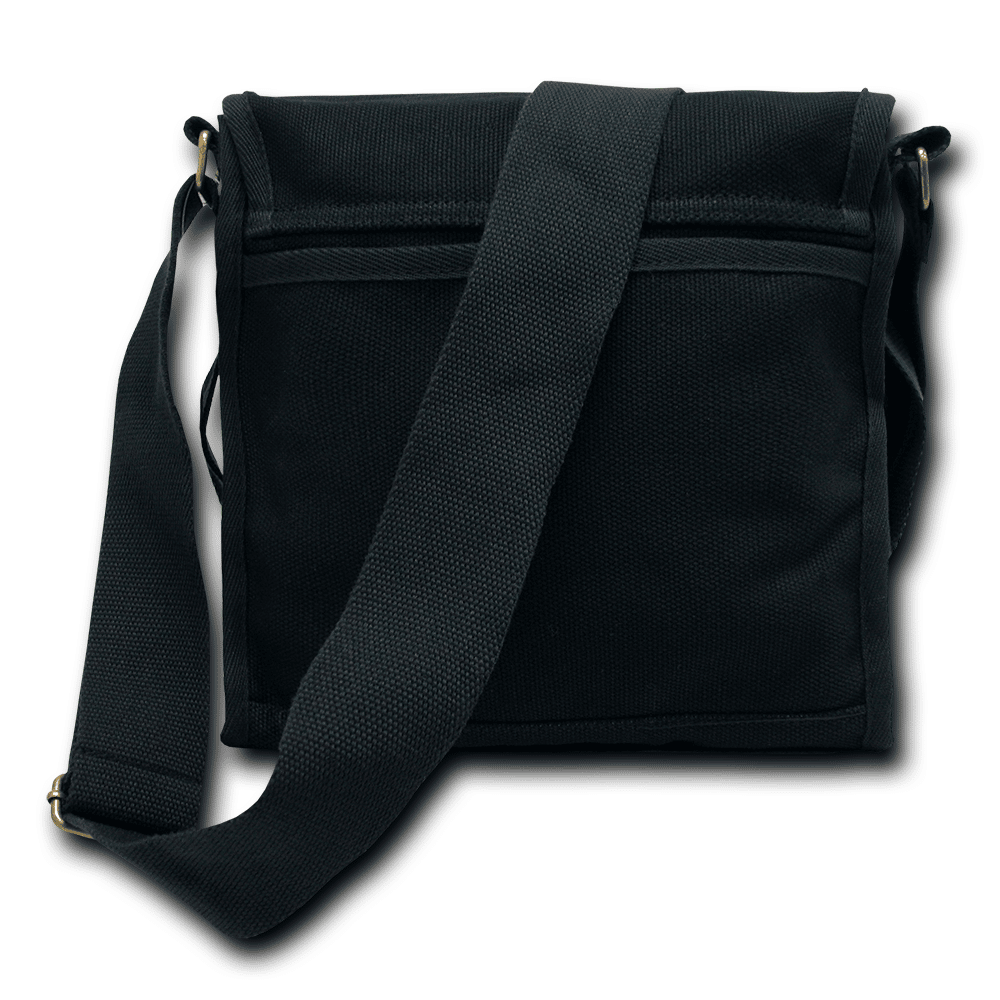 Black Military Field Messenger Bag