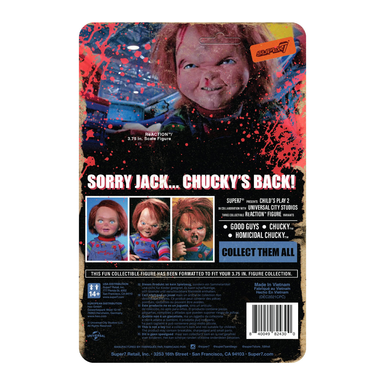 Childs Play Homicidal Chucky Figure by Super7
