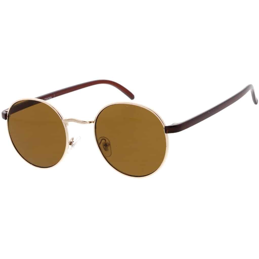 Bronze Round Sunglasses
