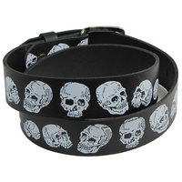 Thumbnail for Skull Embossed Leather Belt