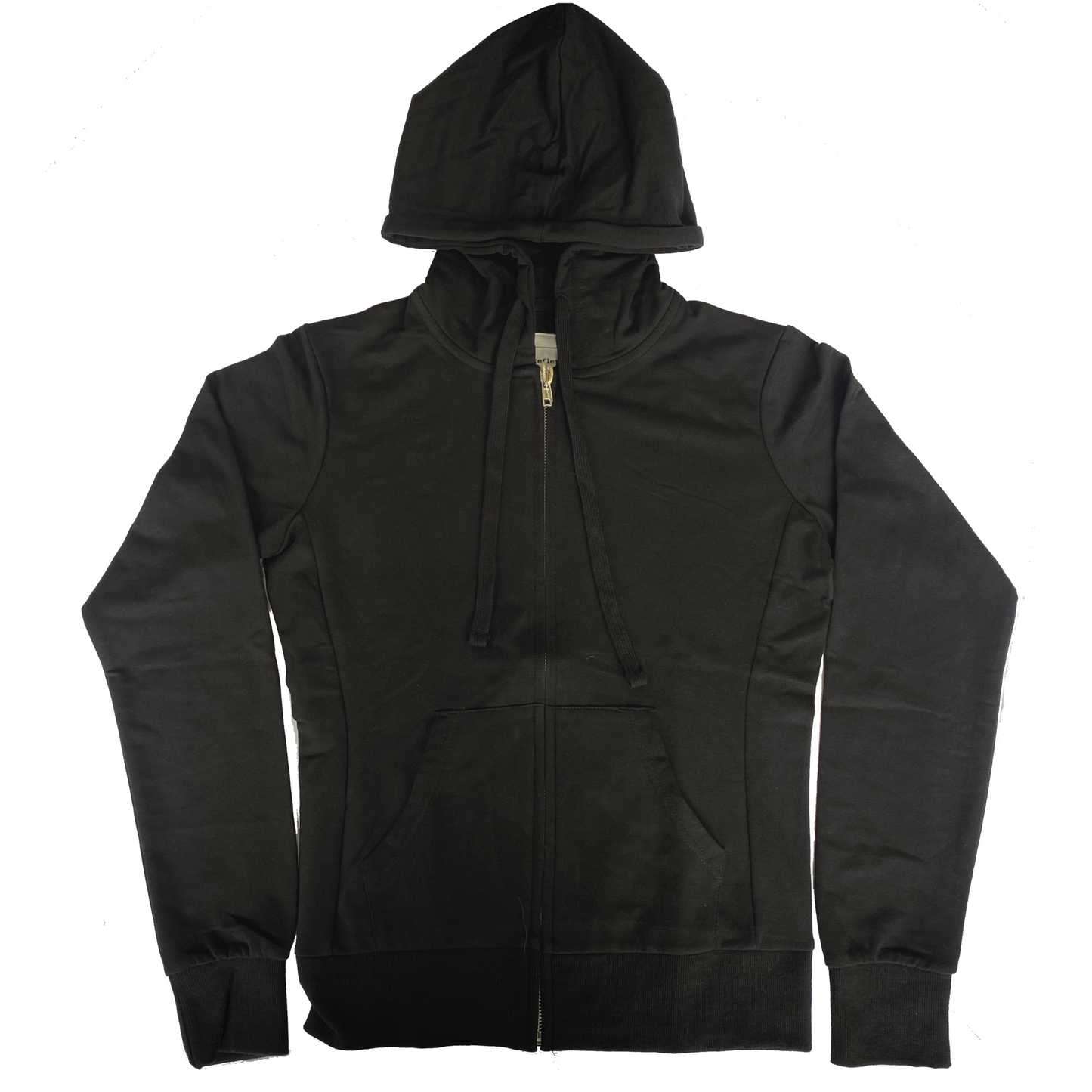 Women's Black Full Zip Hoodie