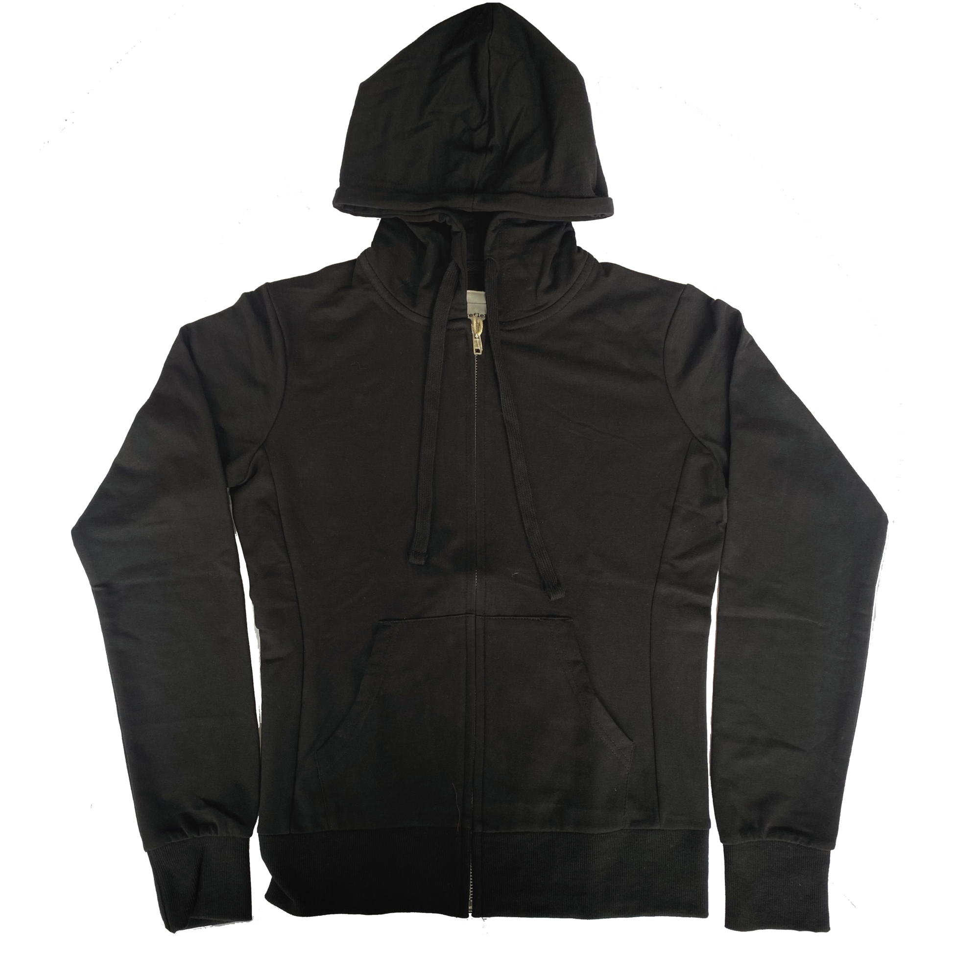 Women's Black Full Zip Hoodie