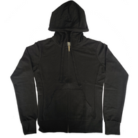 Thumbnail for Women's Black Full Zip Hoodie