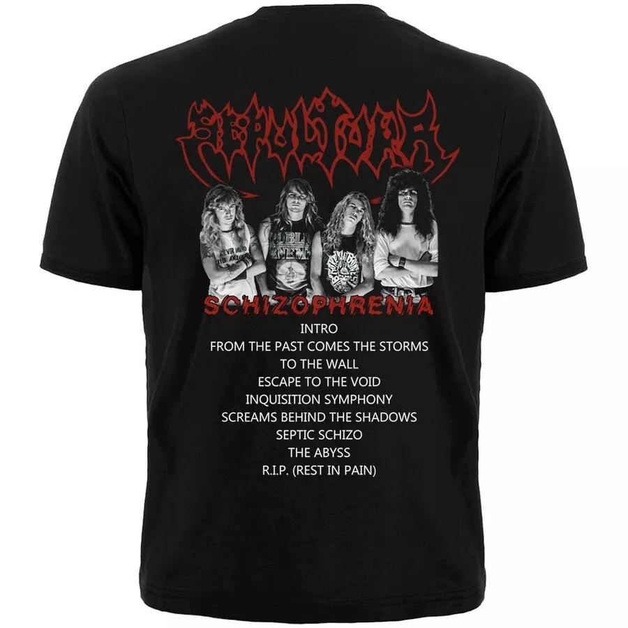 SEPULTURA schzophrenia Tシャツ large SEPULTURA SCHIZOPHRENIA SOULFLY NEW RARE BLACK T-SHIRT