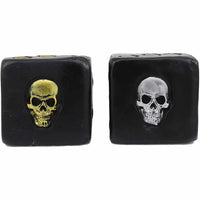 Thumbnail for Silver and Gold Skull Dice Set s1