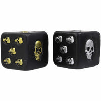 Thumbnail for Silver and Gold Skull Dice Set