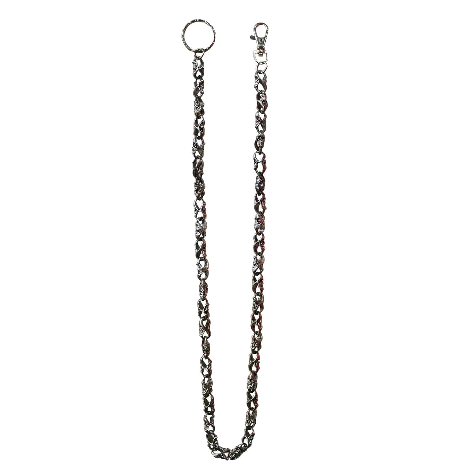 Chrome Skull Wallet Chain 31