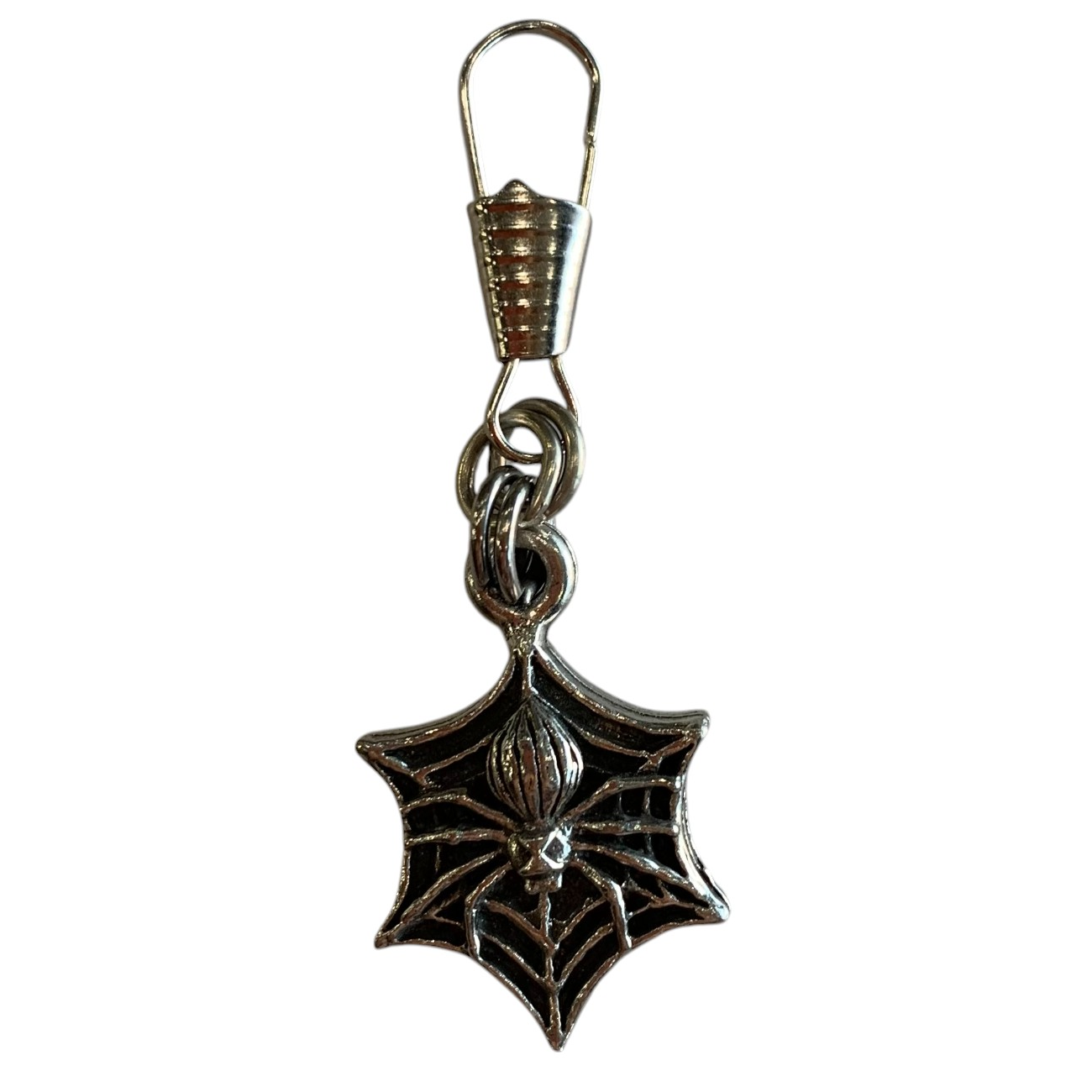 Spiderweb Zipper Pulls for Biker Jacket