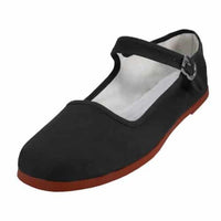 Thumbnail for Black Cotton Mary Janes Shoe