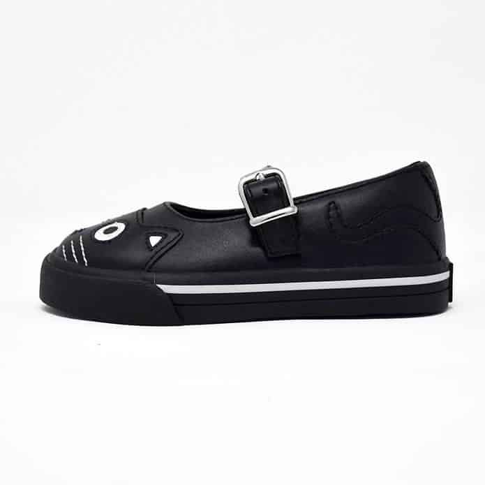 TUK Black Kitty Mary Jane Toddler Sneaker A9725