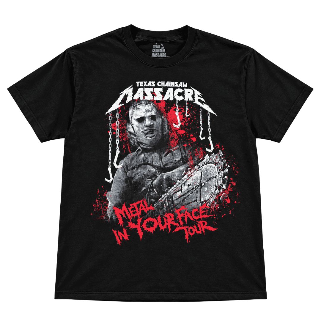 The Texas Chainsaw Massacre Metal Your Face Tour T-Shirt